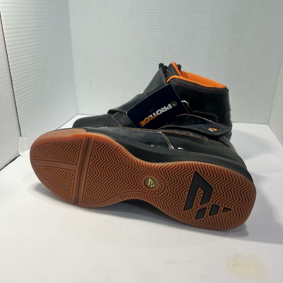 Protégé Men's Black and Orange Athletic Shoes - Picture 5 of 6